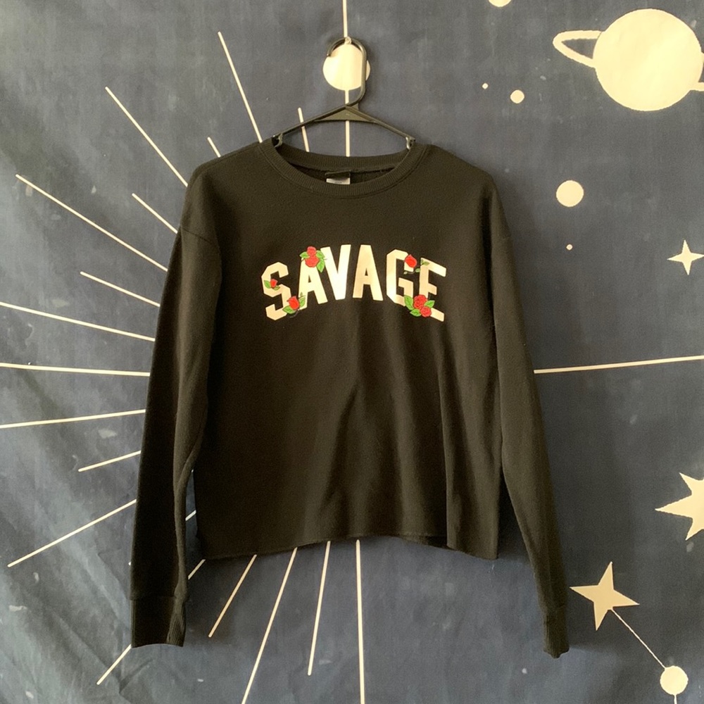 SAVAGE Cropped Sweatshirt